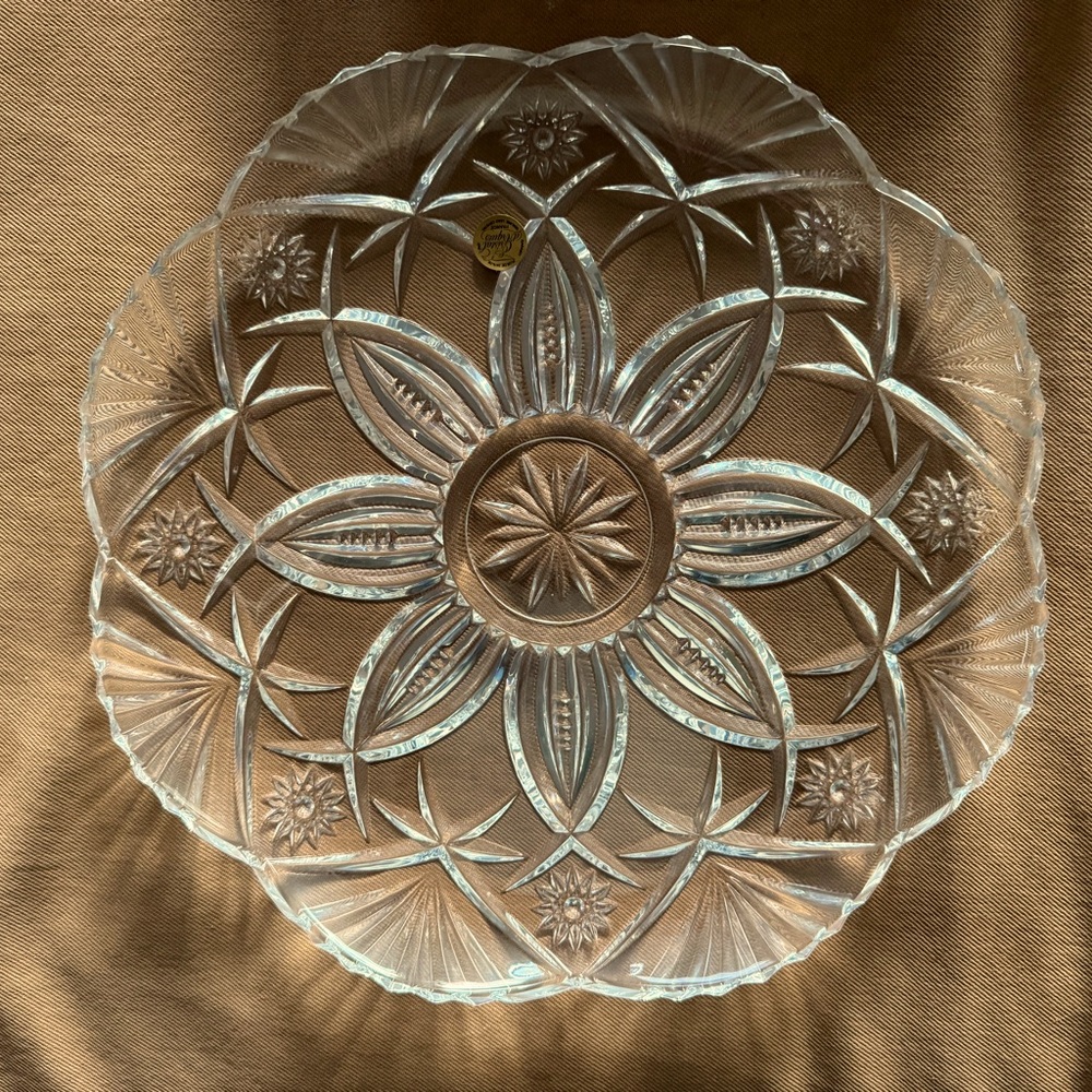 12 1/2 in Vincennes Cristal Platter